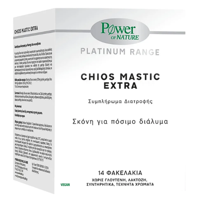 Power Of Nature Platinum Range Chios Mastic Extra 550Mg 14 Sachets