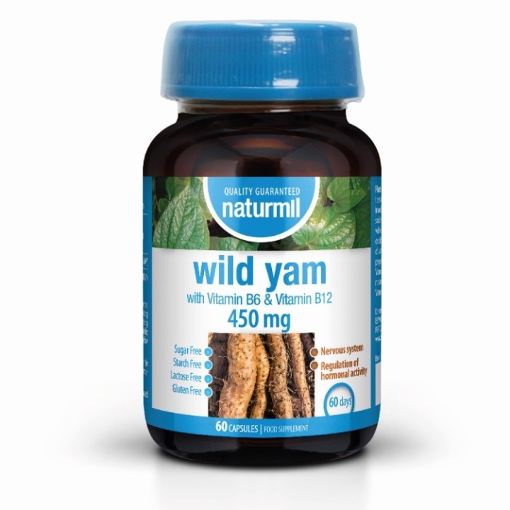 Naturmil Wild Yam 450Mg 60 Capsules