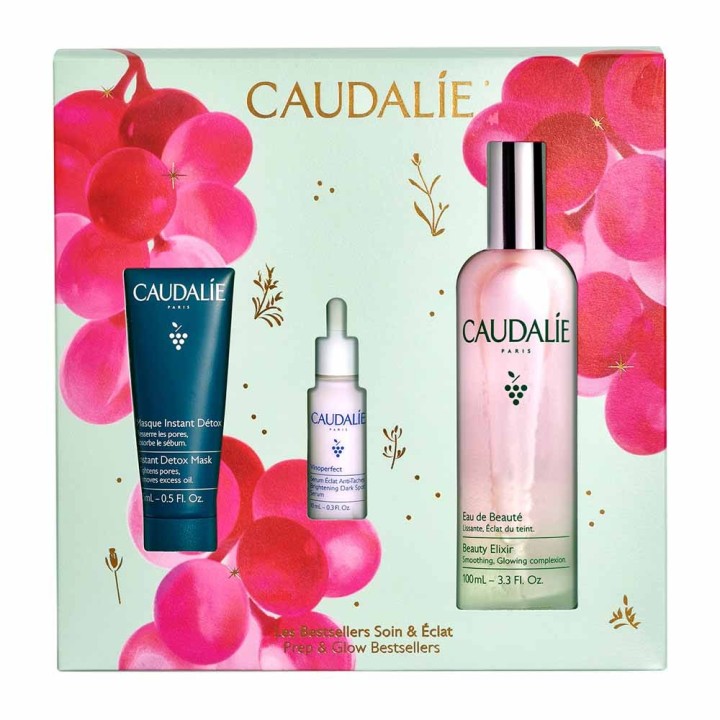 Caudalie Prep&Glow Bestsellers Set Xmas25 3S