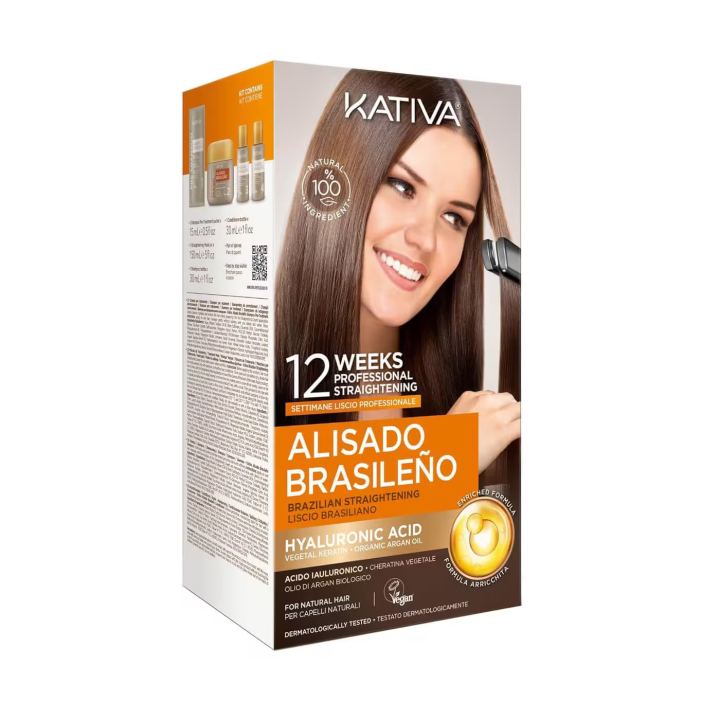 Kativa Kit Brazilian Straightening With Hyaluronic Acid