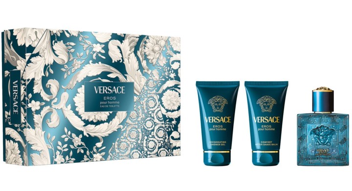 Versace Eros Pour Homme Edt 50Ml + Shower Gel 50Ml + After Shave Balm 50Ml Gift Set