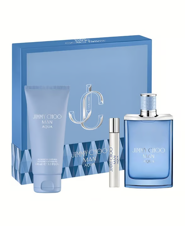 Jimmy Choo Man Aqua Edt 100Ml & Aqua Edt 7,5Ml & Aqua Shower Gel 100Ml Gift Set