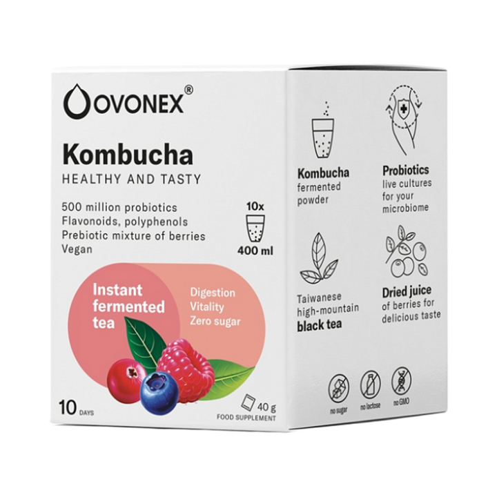 Ovonex Kombucha Probiotics 10 Sachets