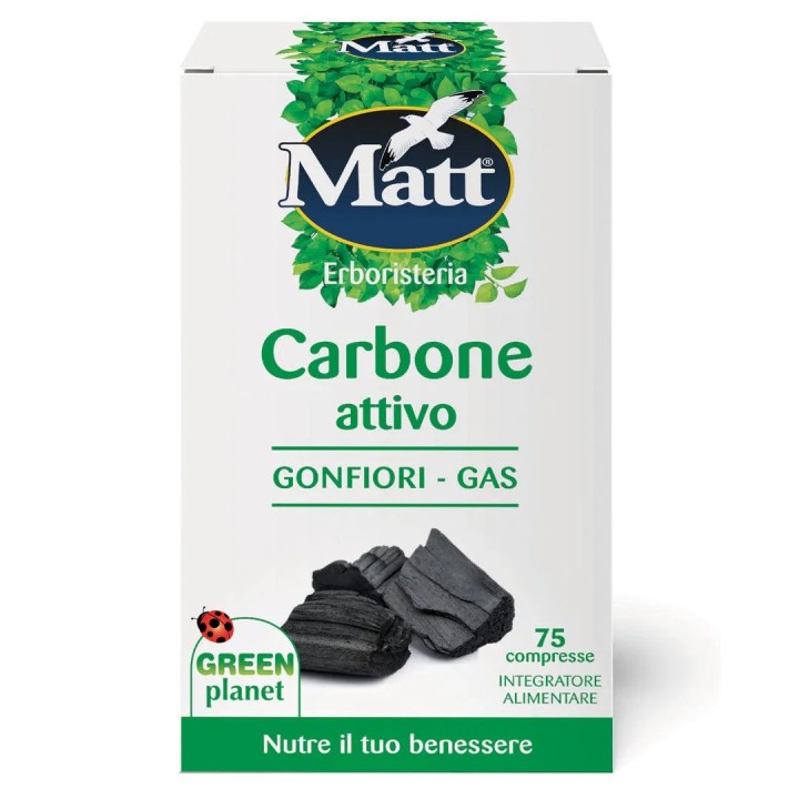 Matt Active Carbon 75 Tablets