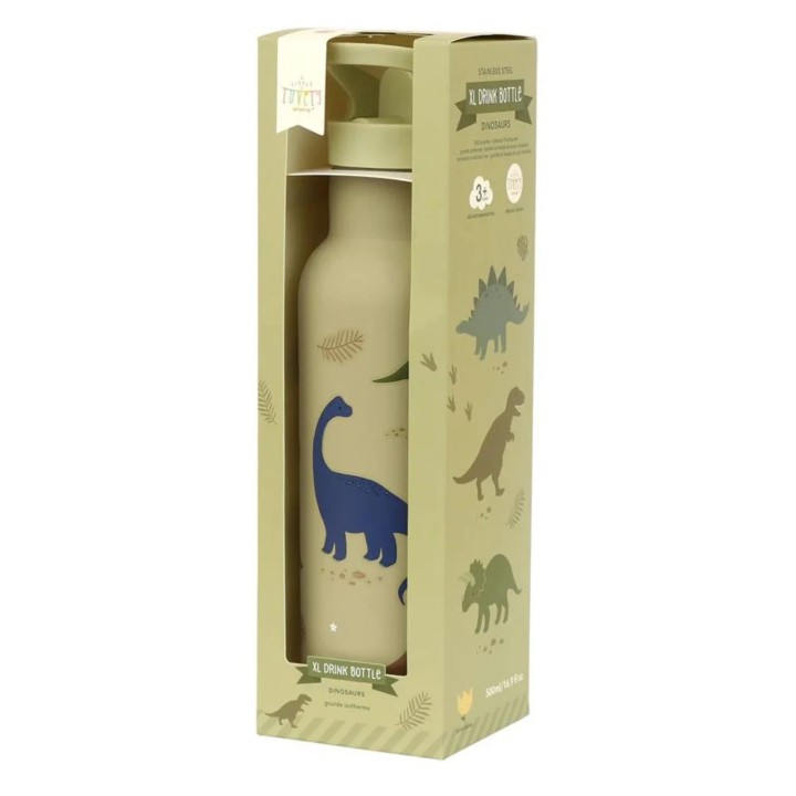 A Little Lovely Company Drink Bottle Dinosaurs Xl 500Ml