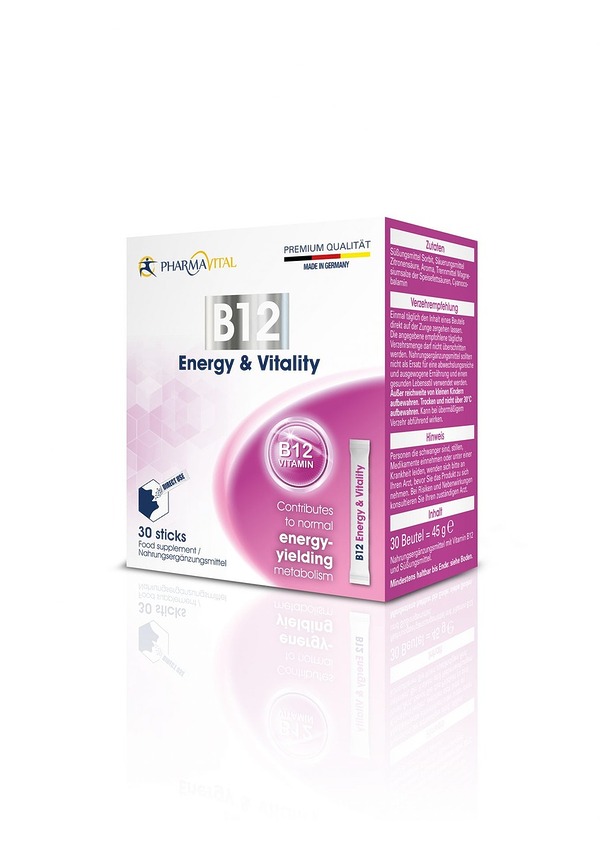 Pharmavital B12 500Μg Energy & Vitality 30 Sticks