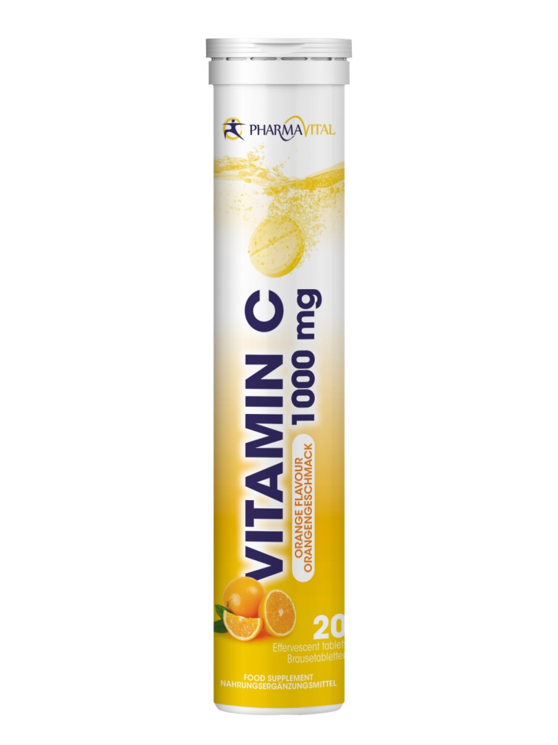 Pharmavital Vitamin C 1000Mg Orange 20 Effervescent Tablets