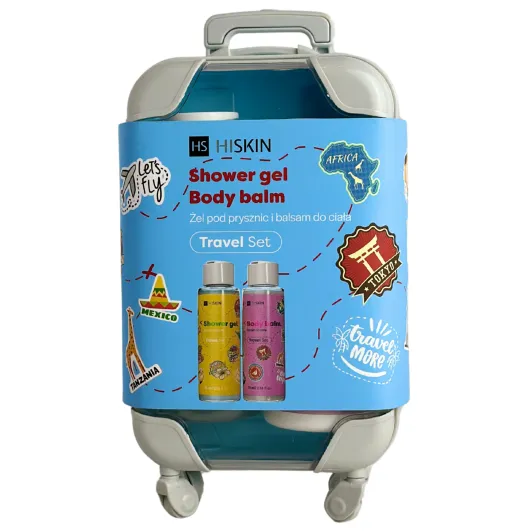 Hiskin Travel Set Shower Gel 75Ml + Body Balm 75Ml