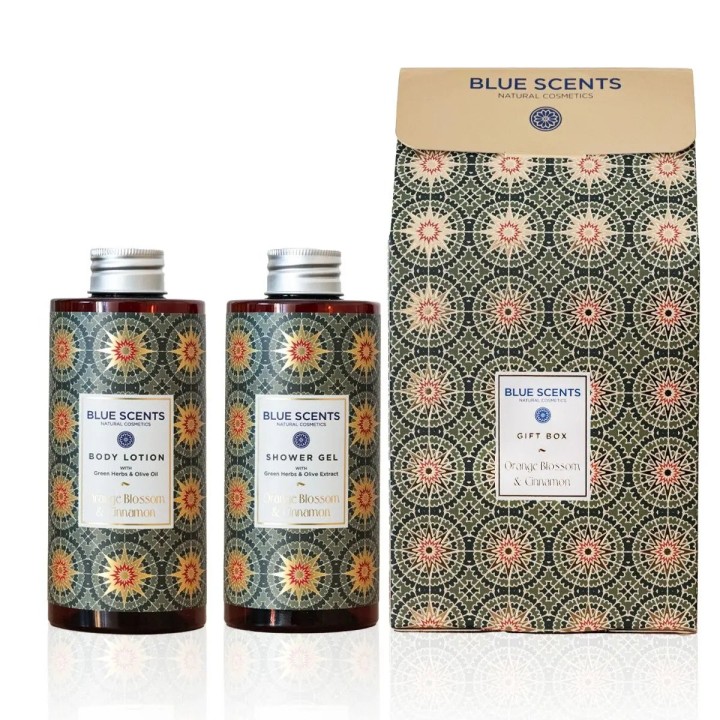 Blue Scents Orange Blossom & Cinnamon Shower Gel 300Ml + Body Lotion 300Ml Gift Set