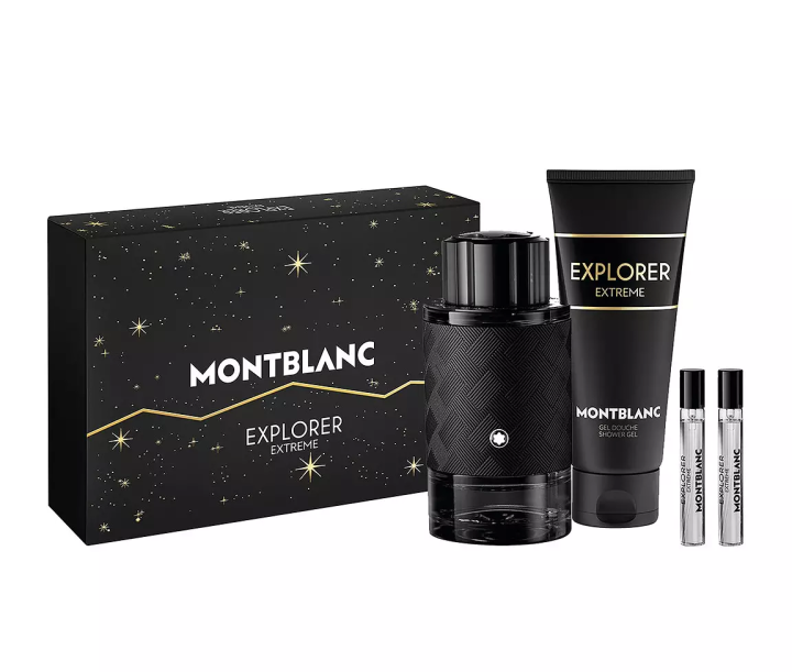 Montblanc Explorer Extreme Edp 100Ml + Two Mini Edp 7,5Ml Each + Shower Gel 100Ml Gift Set