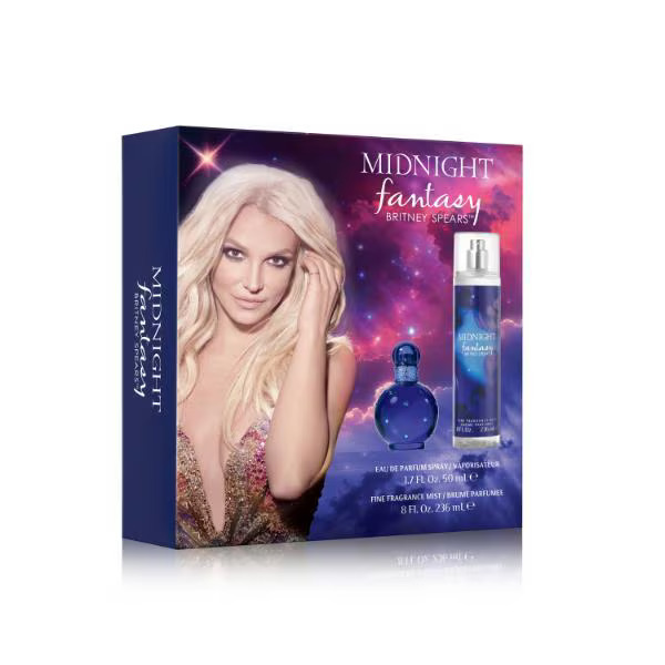 Britney Spears Midnight Fantasy Eau De Parfum 50Ml + Body Mist 236Ml Gift Set