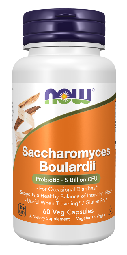 Now Saccharomyces Boulardii 60 Capsules