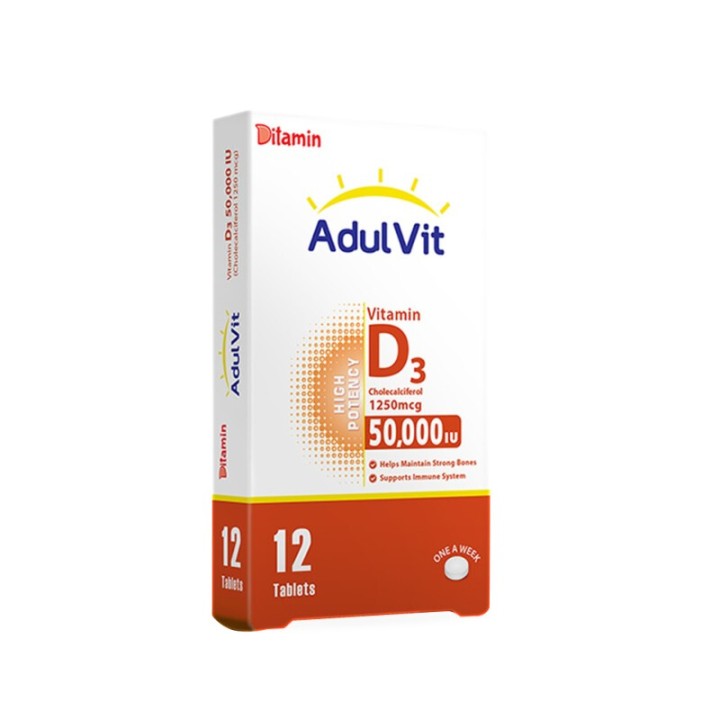 Ditamin Adulvit D3 50000Iu 12 Tablets
