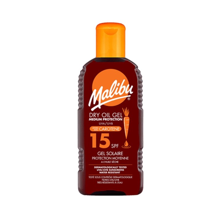 Malibu Spf15 Dry Oil Gel Carotene 200Ml