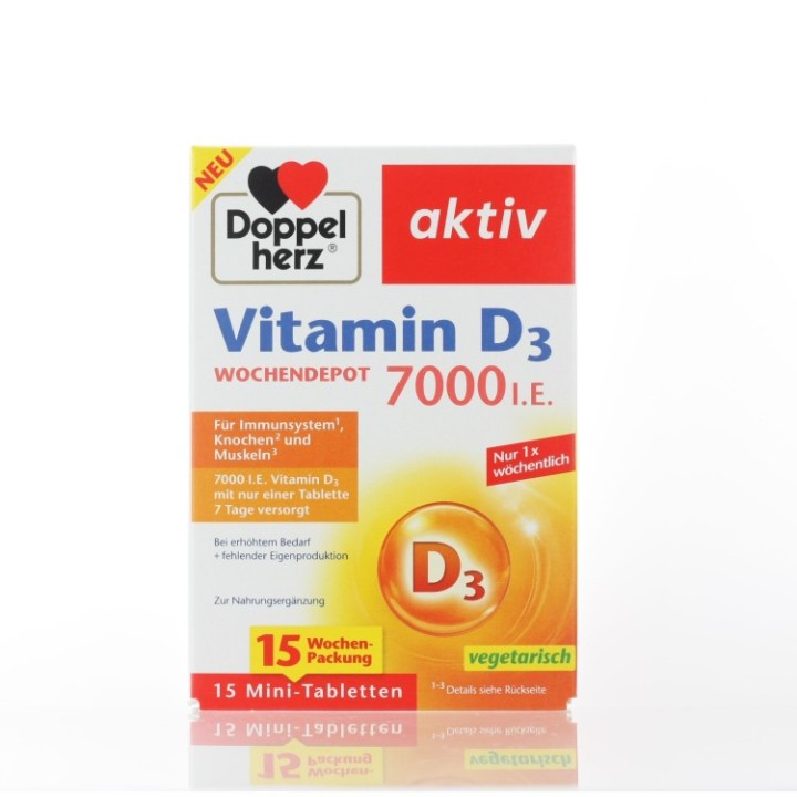 Doppelherz Vitamin D3 7000Ie 15 Mini Tablets