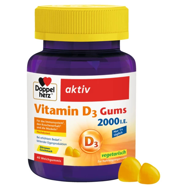 Doppelherz Vitamin D3 2000Iu 40 Gummies