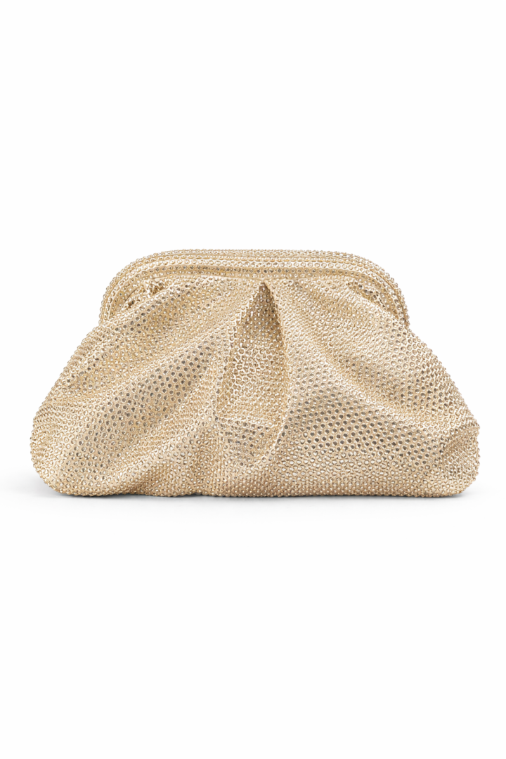 Gold Diamond Decorated Handbag