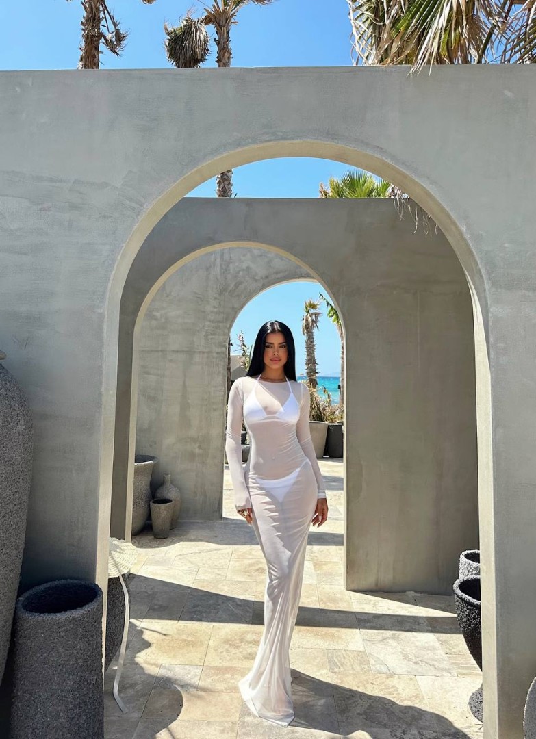 Naxos Mesh Dress White One size