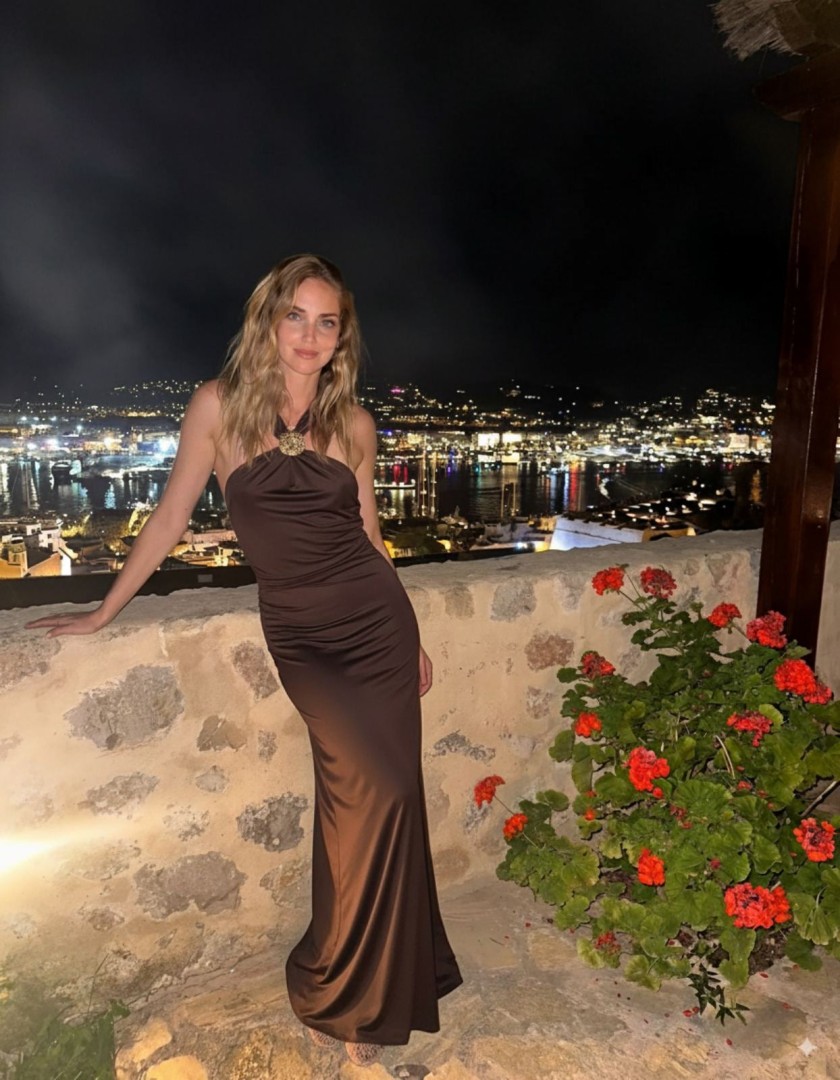 Eva Dress Color: Brown Size: One size