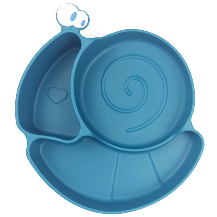 Πιάτο Σιλικόνης Σαλιγκάρι Color: Blue