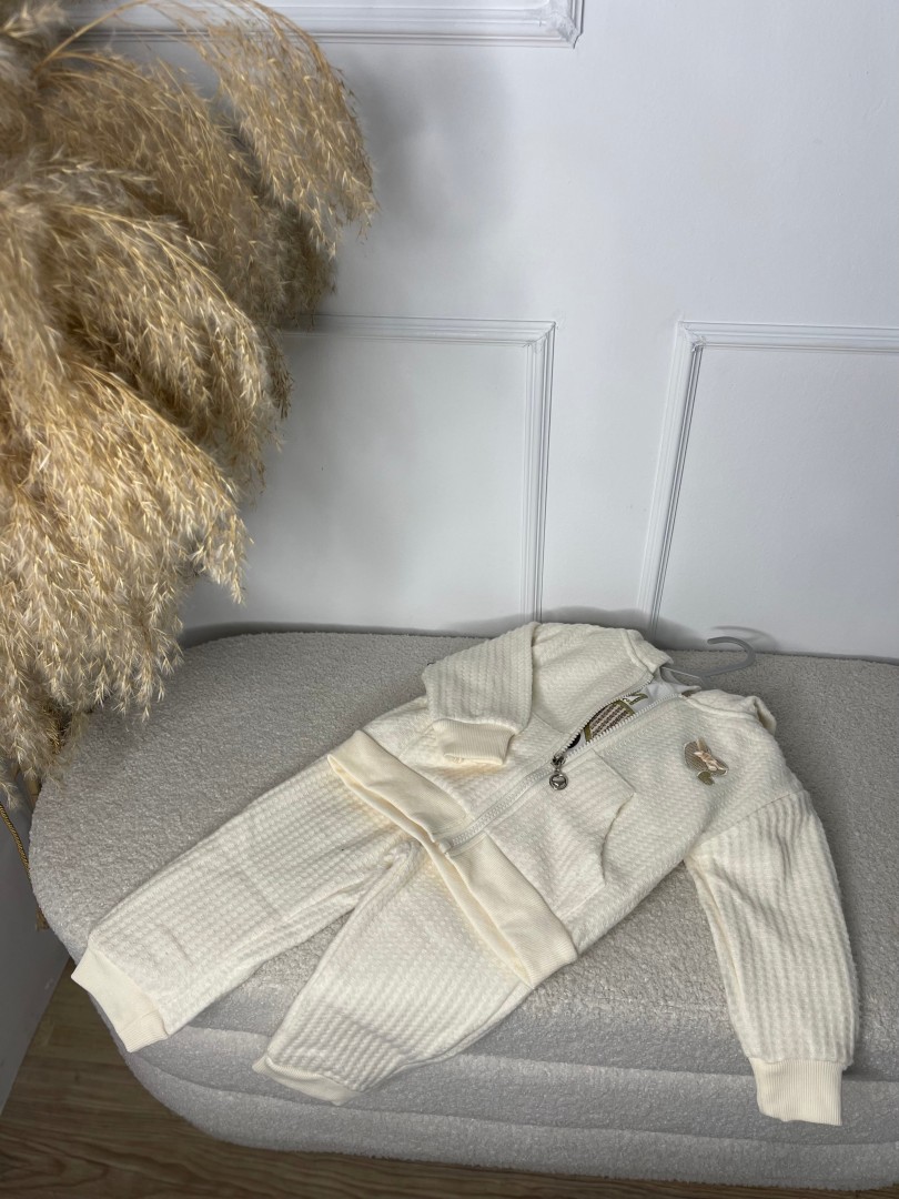 Baby Girl Clothes Beige 3 Pcs Set Size: 1 Years Old