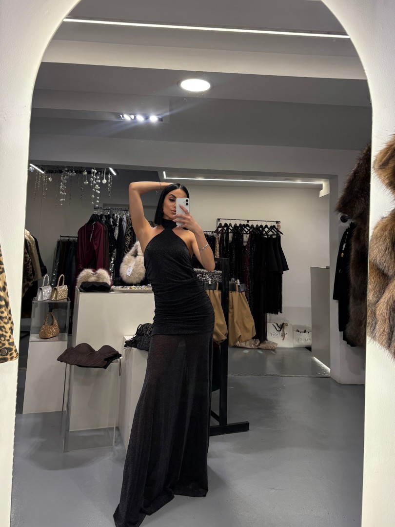 Lumina Diamond Decorated Dress Size: S/M Color: Brown