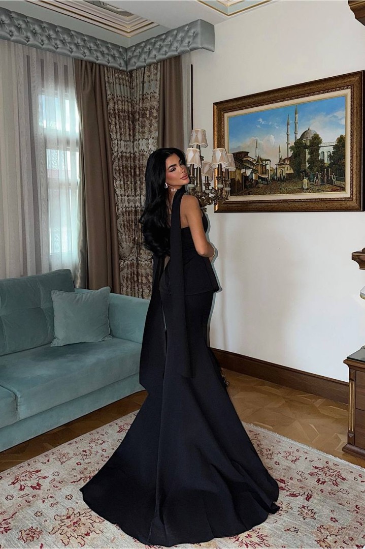 Reina Corset Dress Black Size: L