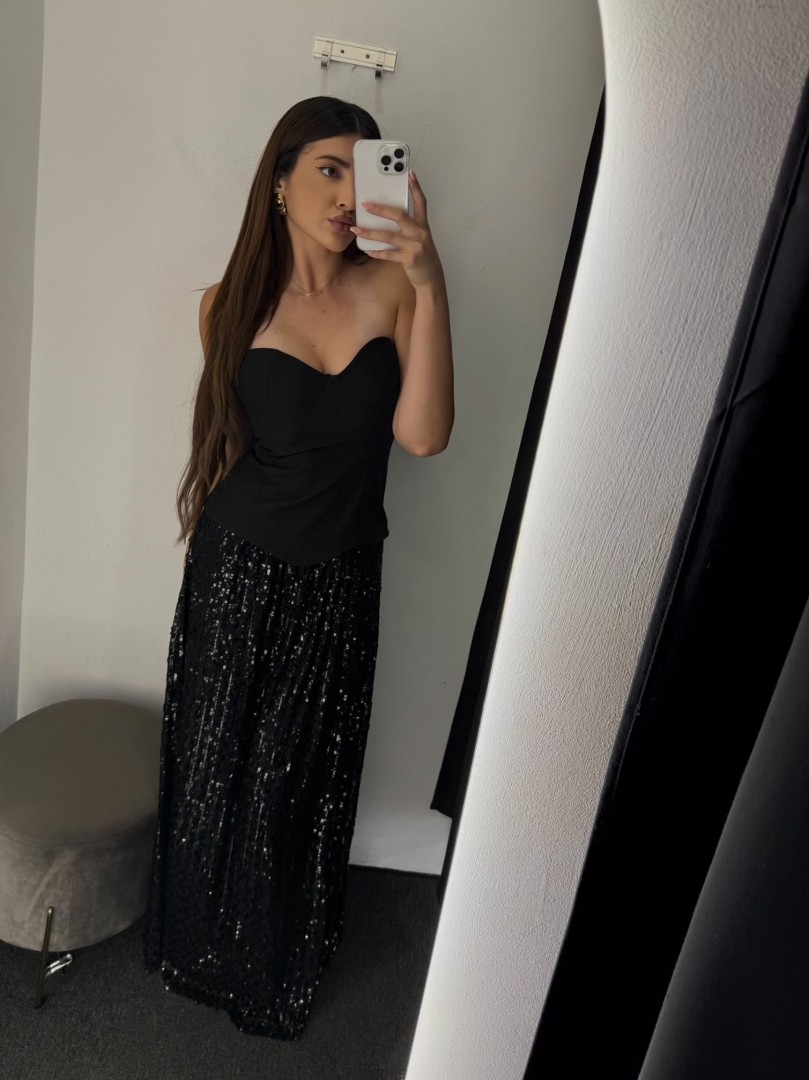 Corset Dress Color: Black Size: M