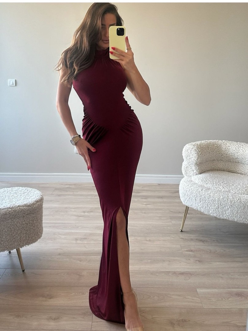 Amelia Dress Color: Brown Size: One size