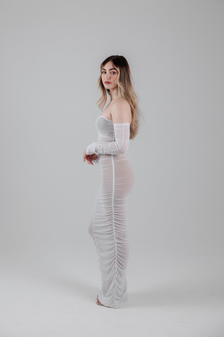 Maissy Zena White Dress One size