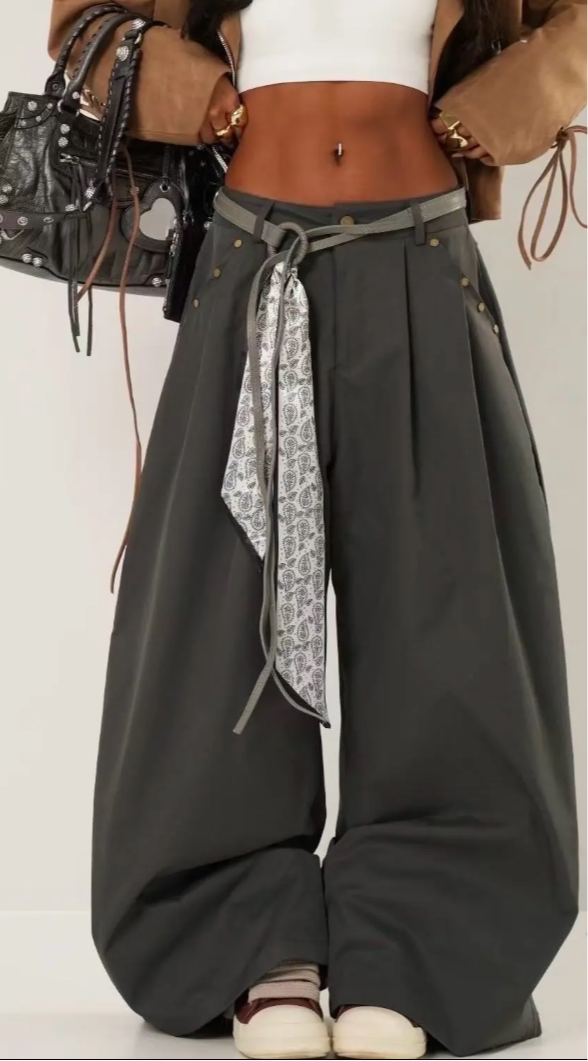 New Classic Belted Pants Color: Black Size: S