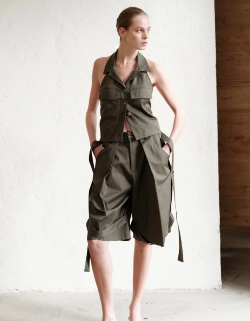 Linda Lumina Vest Size: S Color: Camel