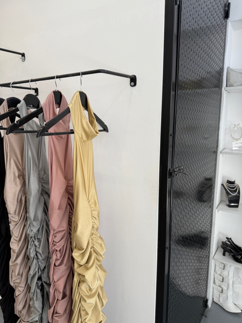 Merly Maissy Exclusive Dress Color: Silver