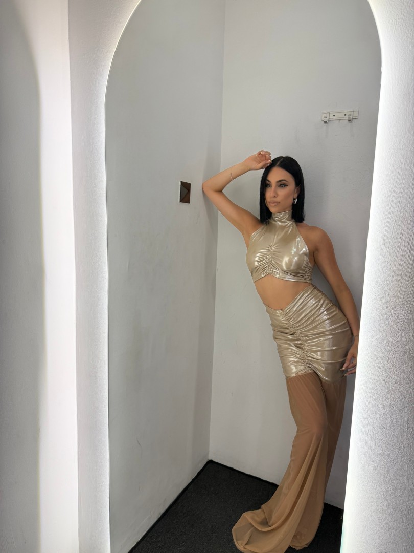 Yara Goldie Maissy Wrapped Neck Set One size