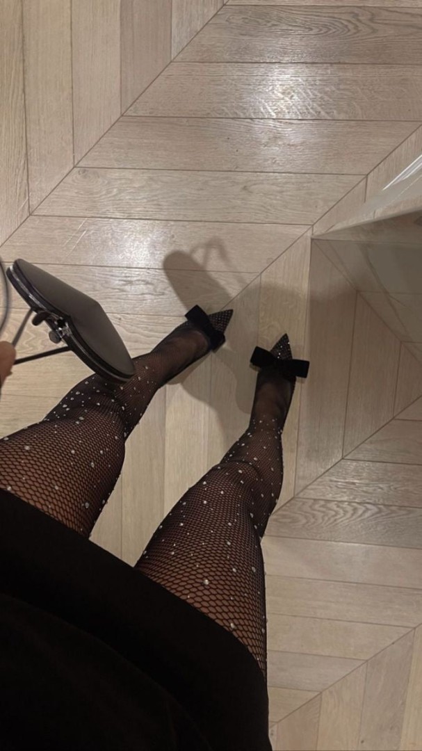 Tights with Diamond decoration One size