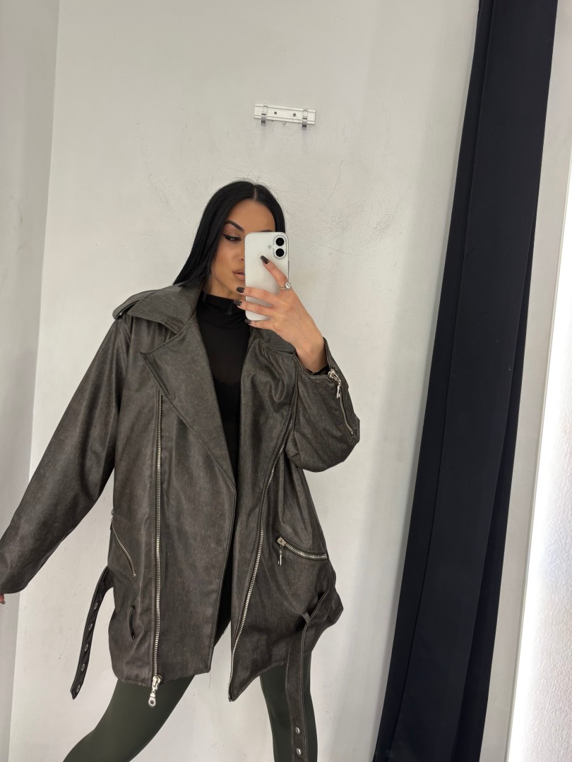 Leather Jacket Size: M