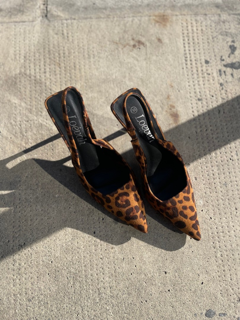 Leopard styled heels Size: 37