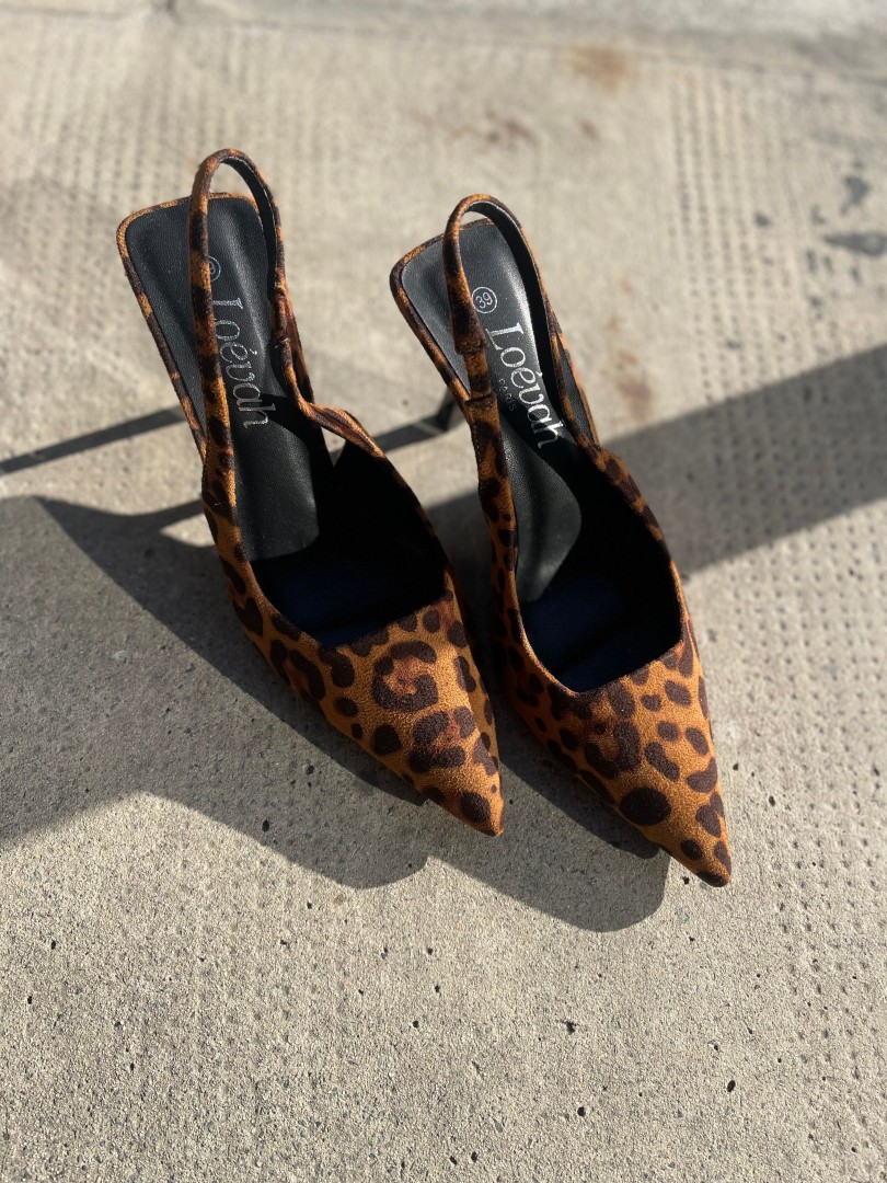 Leopard styled heels Size: 38