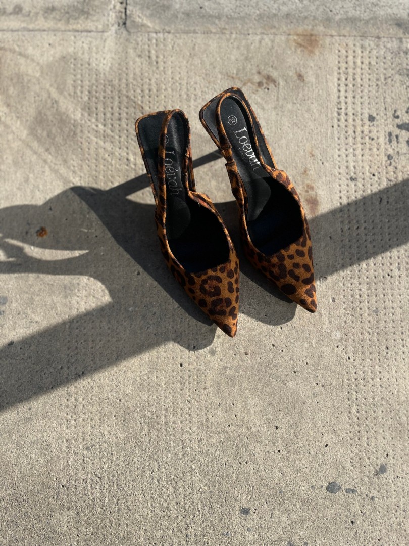 Leopard styled heels Size: 39