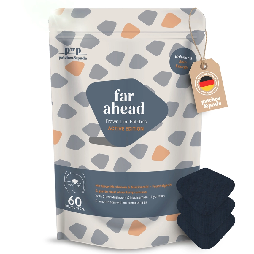 Facial Patches "Frown" for Men - Cotton & Niacinamide