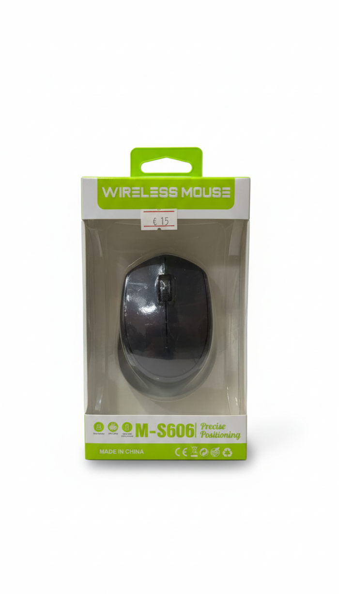 Wireless Optical Mouse M-S606, Silent Click, Adjustable DPI, Ergonomic