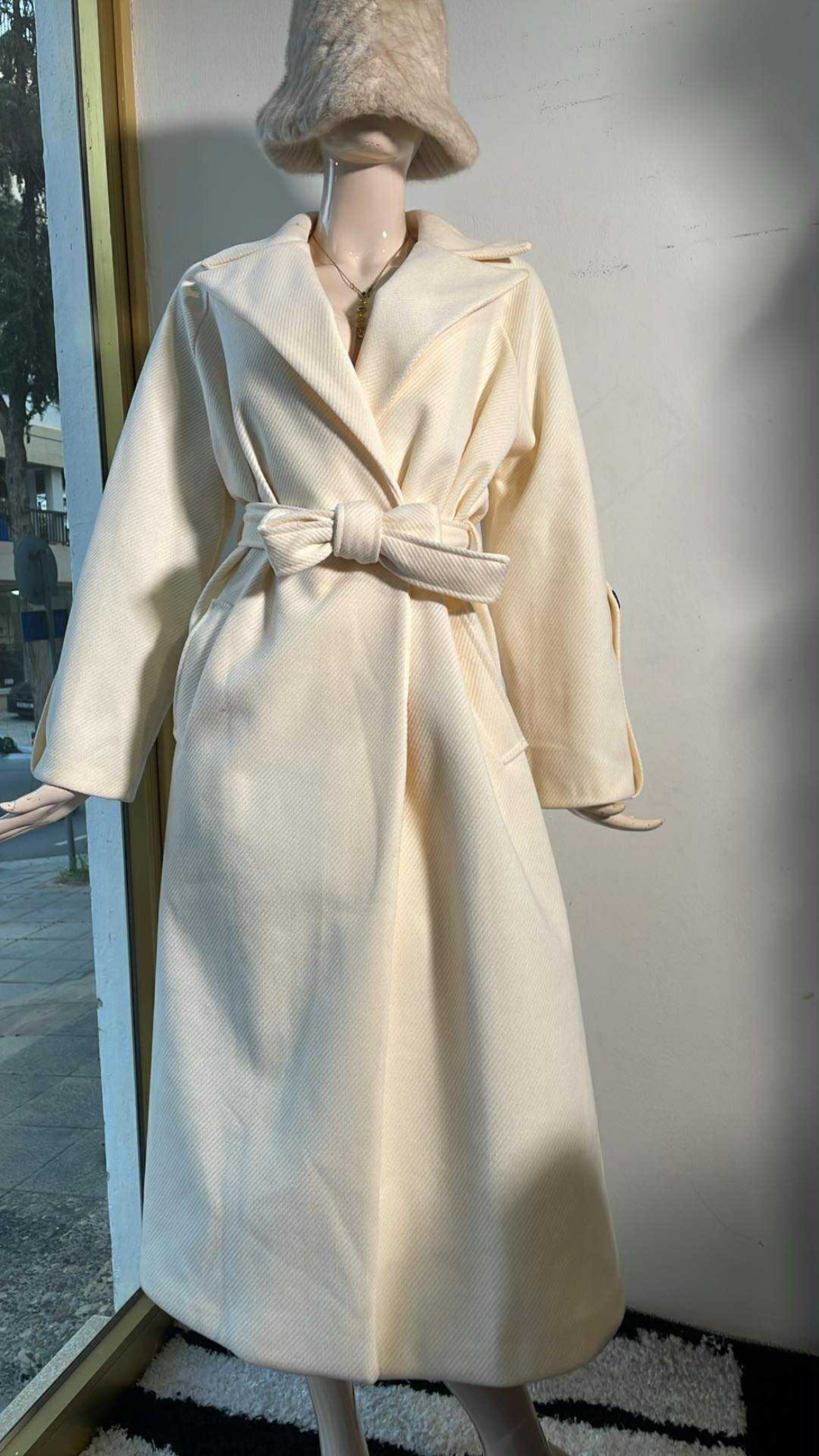 Long ivory Coat