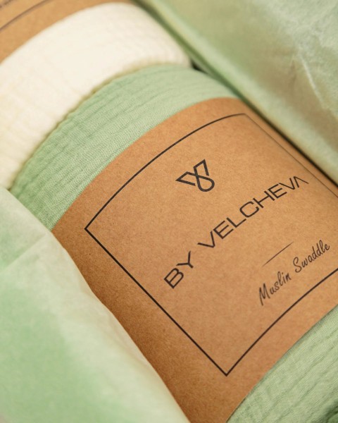 Muslin Blanket By Velcheva Olive