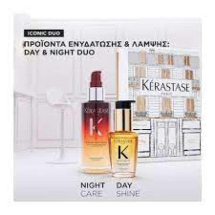 Kérastase Iconics Duo Gift Set 2025 (Nutritive 8H Night Serum 90Ml + Elixir Ulti