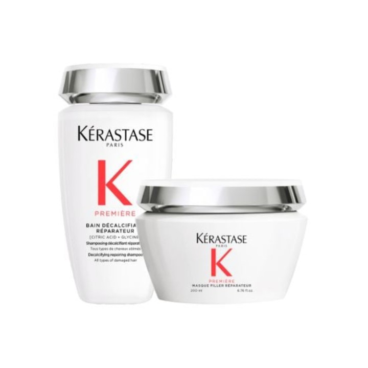 Kérastase Première Set (Bain Décalcifiant 250Ml & Masque Filler Réparateur 200Ml