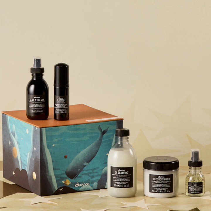 Davines -Deep Marine World -Oi Lux Box -Extraordinary Shine & Softness Set