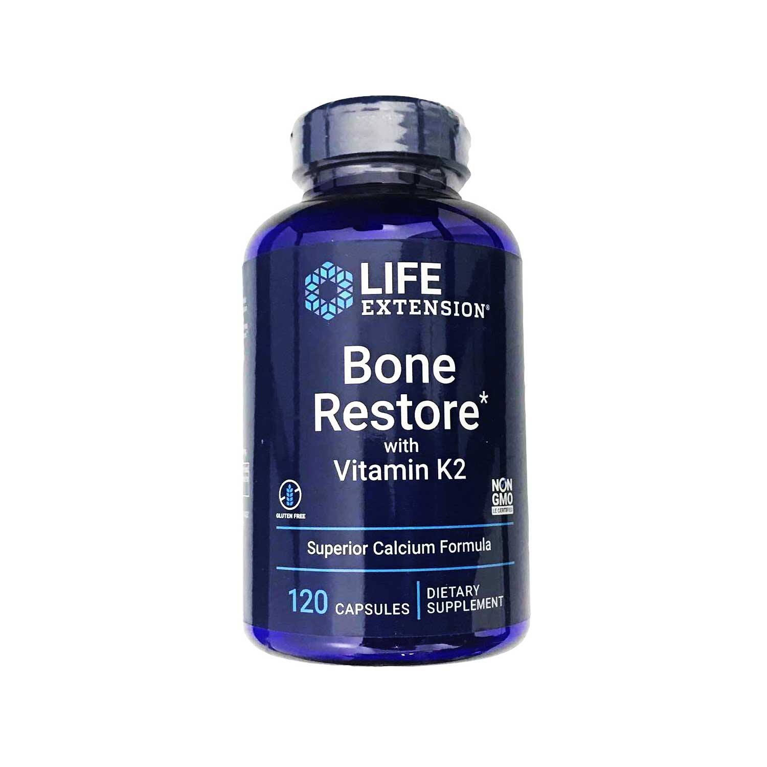 Life Extension Bone Restore With Vitamin K2 120 capsules