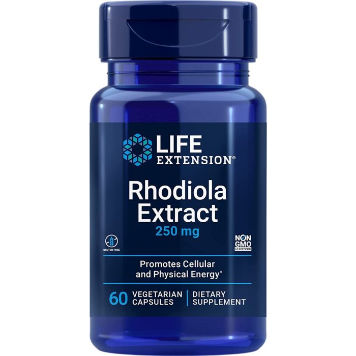 Life Extension Rhodiola Extract 250mg 60 veg.capsules