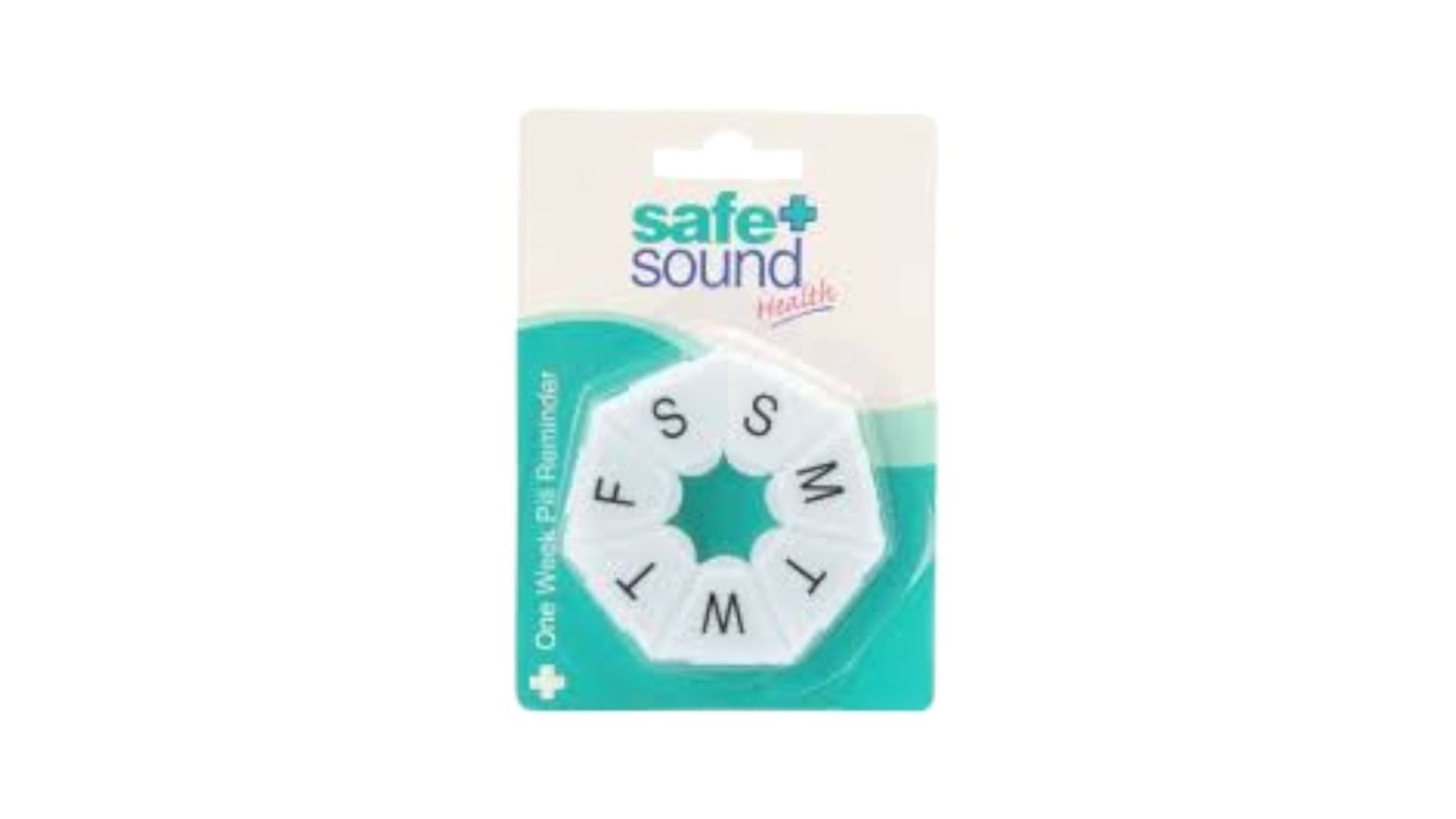 Safe Sound One Week Pill Reminder Oval