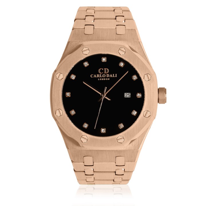 Carlos Dali Côte D'Azur Diamond Steel Watch - Ανδρικό Ρολόι